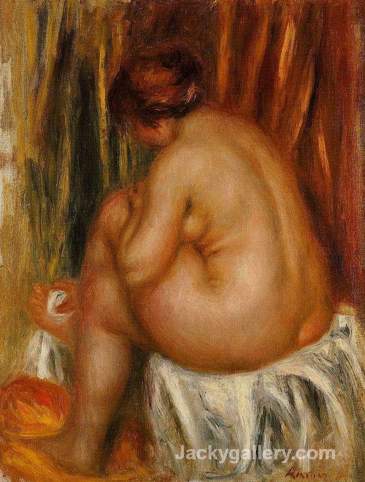 After Bathing (nude study) by Pierre Auguste Renoir paintings reproduction
